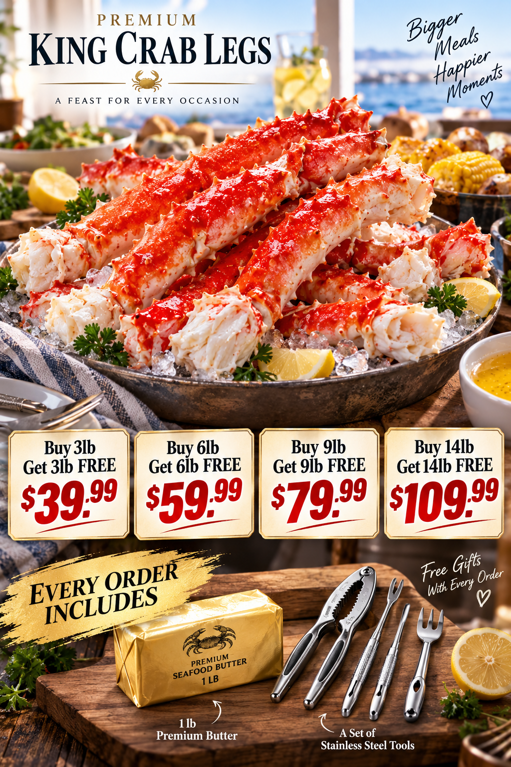 🔥 Skip The Restaurant Prices | Premium King Crab Legs With Bigger Portions Delivered Fresh To Your Door